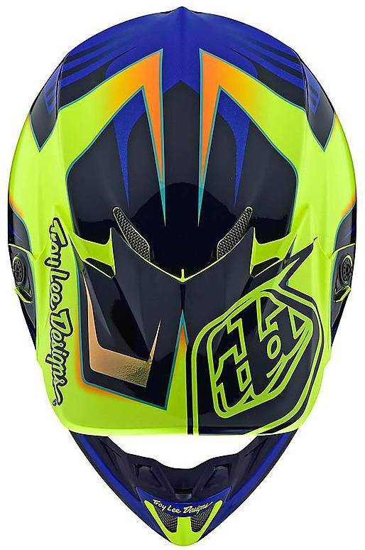 Casco Se4 Ece Composite Flash Yellow Blue Troy Lee Designs - Rideshop