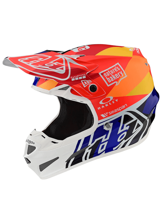 Casco Se4 Ece Composite Jet Orange Navy Troy Lee Designs-Rideshop