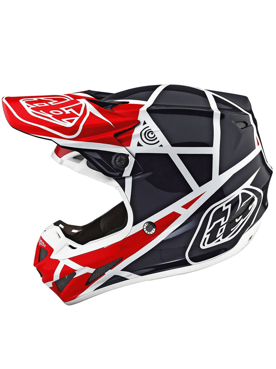 Casco Se4 Ece Composite Metric Red Navy Troy Lee - Rideshop