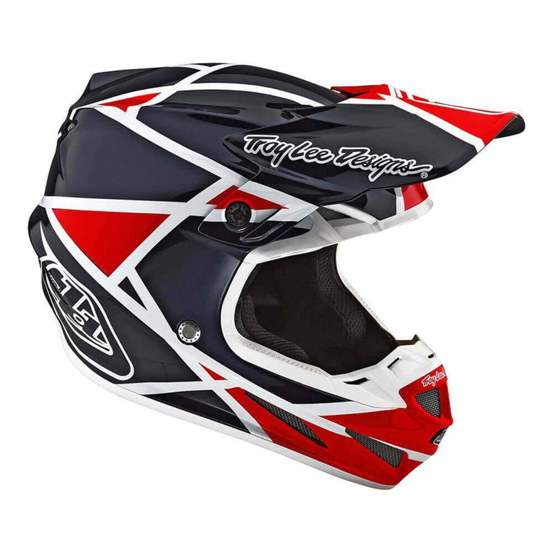 Casco Se4 Ece Composite Metric Red Navy Troy Lee - Rideshop