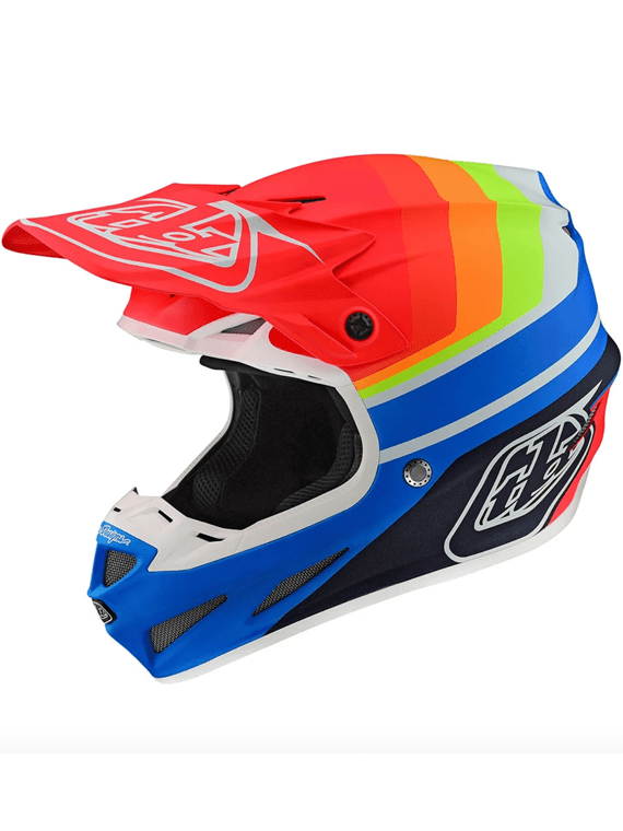 Casco Se4 Ece Composite Mirage Blue/Red Troy Lee Designs - Rideshop