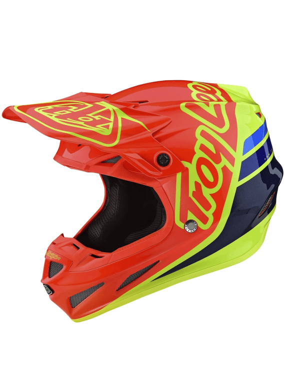 Casco Se4 Ece Composite Silhouette Orange Yellow Troy Lee - Rideshop