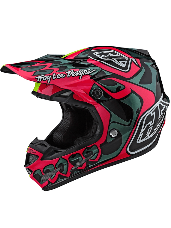 Casco Se4 Ece Composite Skully Pink Flo Yellow Troy Lee-Rideshop