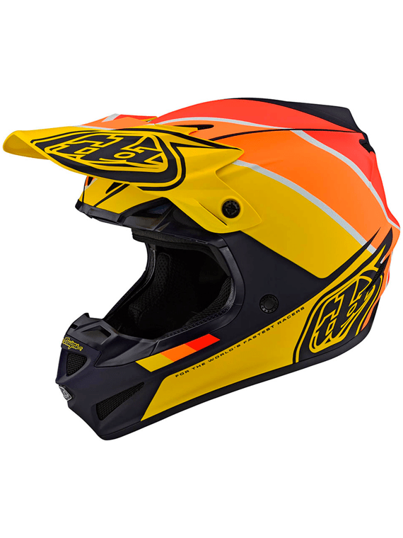 Casco Se4 Ece Polyacrylite Beta Navy/Yellow Troy Lee - Rideshop