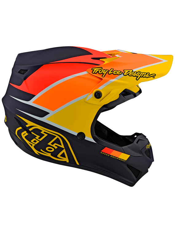 Casco Se4 Ece Polyacrylite Beta Navy/Yellow Troy Lee - Rideshop