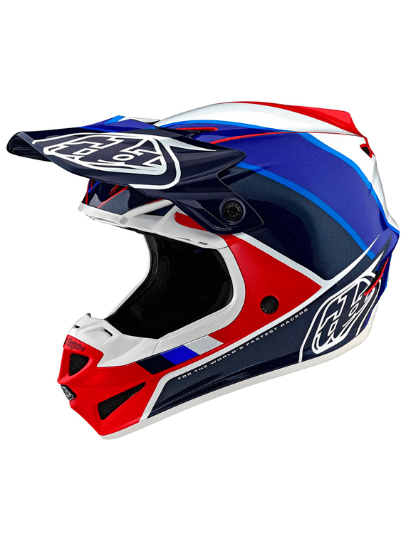 Casco Se4 Ece Polyacrylite Beta Red/Blue Troy Lee - Rideshop