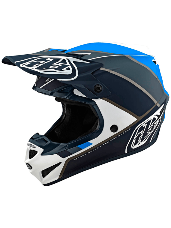 Casco Se4 Ece Polyacrylite Beta White/Gray Troy Lee Designs - Rideshop