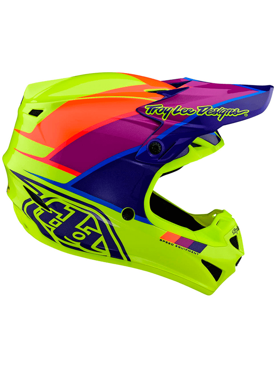 Casco Se4 Ece Polyacrylite Beta Yellow / Purple Troy Lee - Rideshop