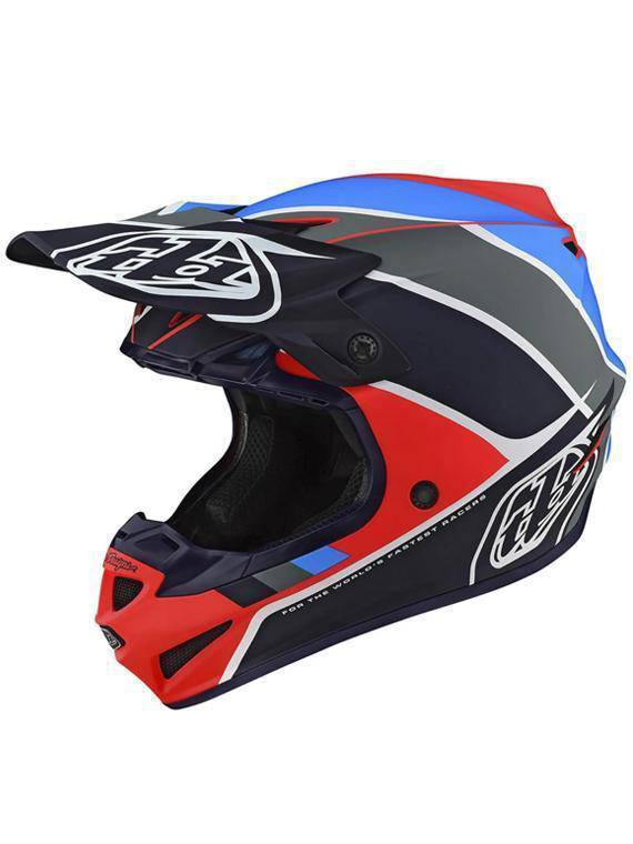 Casco Se4 Polyacrylite Beta Orange/Navy Troy Lee Designs - Rideshop