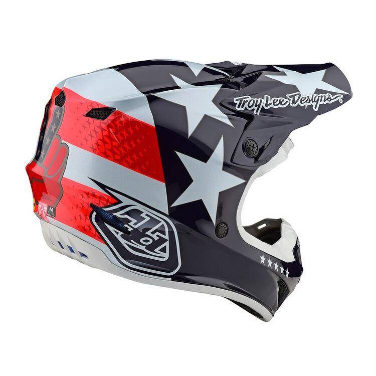 Casco Se4 Polyacrylite; Freedom Red / White Troy Lee - Rideshop