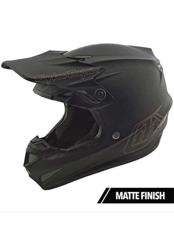 Casco Se4 Polyacrylite Mono Black Troy Lee Designs - Rideshop