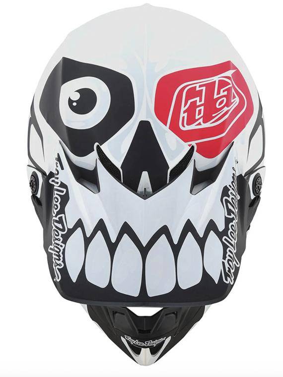 Casco Se4 Polyacrylite Skully White Troy Lee Designs - Rideshop