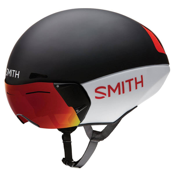 CASCO SMITH PODIUM TT MIPS W/LENS BK/WHT L - Rideshop