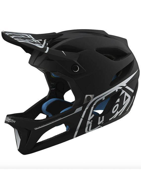 Casco Stage Stealth Black Silver Troy Lee - Rideshop