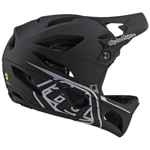 Casco Stage Stealth Black Silver Troy Lee - Rideshop