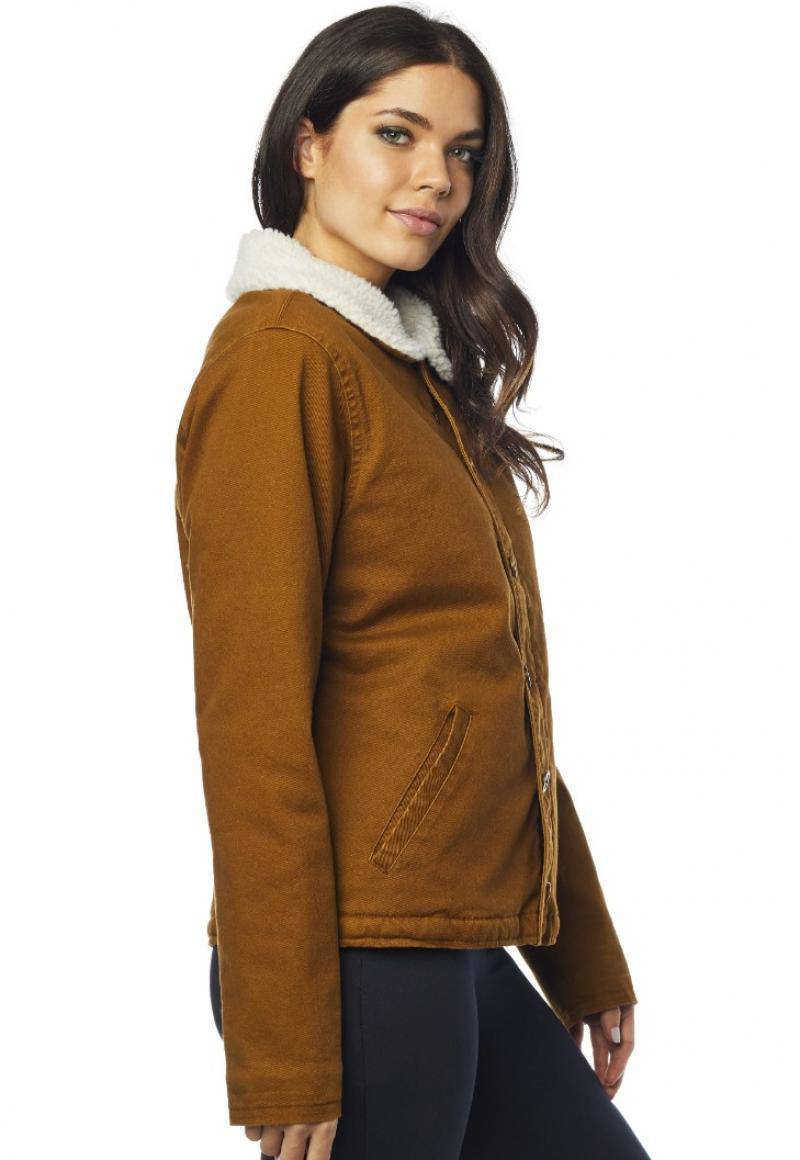 Chaqueta Lifestyle Mujer Sherpa Cefé Mostaza Fox Racing. - Rideshop