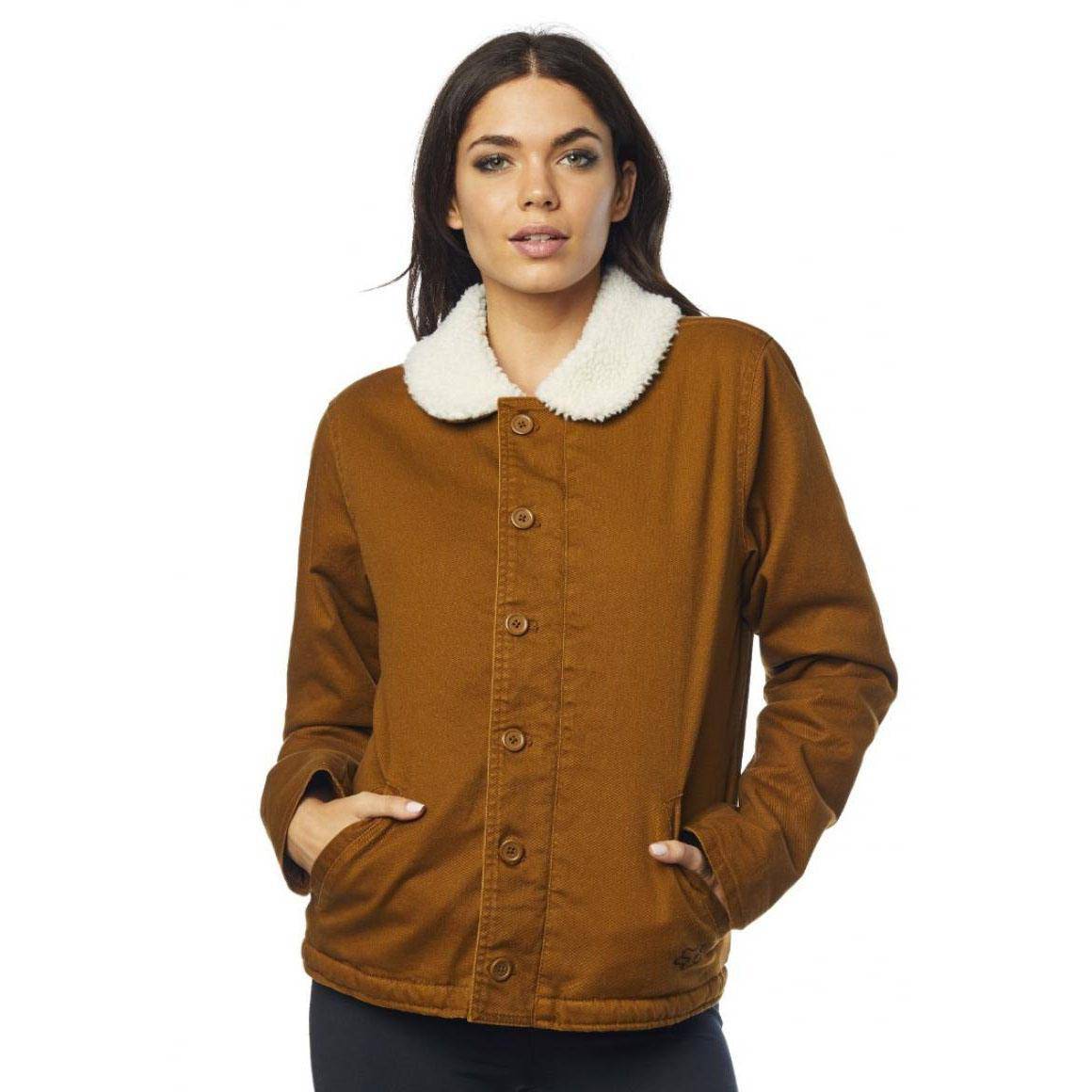 Chaqueta Lifestyle Mujer Sherpa Cefé Mostaza Fox Racing. - Rideshop