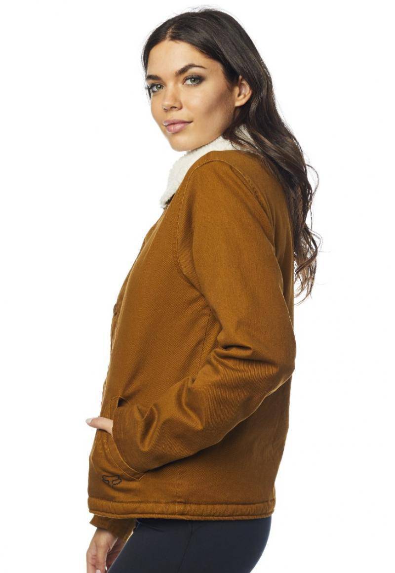 Chaqueta Lifestyle Mujer Sherpa Cefé Mostaza Fox Racing. - Rideshop