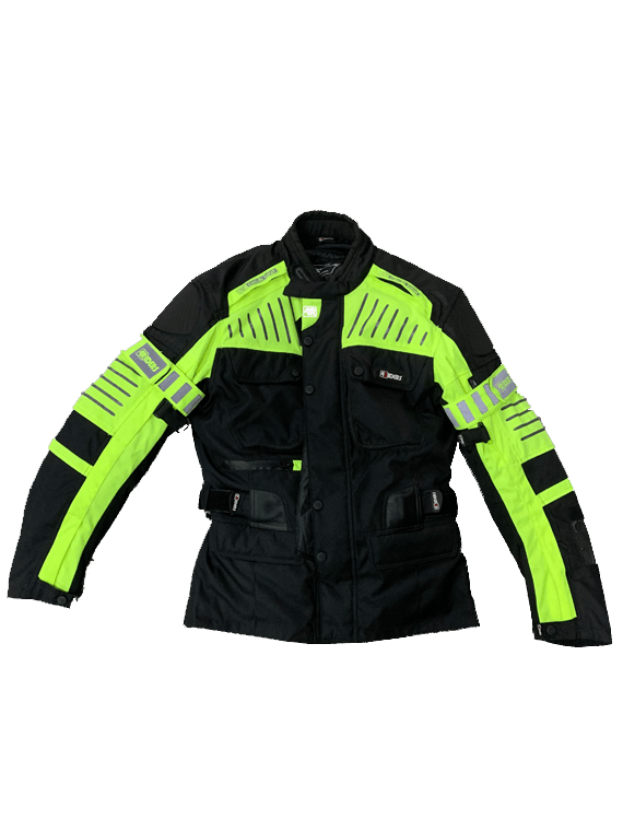 Chaqueta Neowell Textil Larga Reflectante Amarillo Negro - Rideshop
