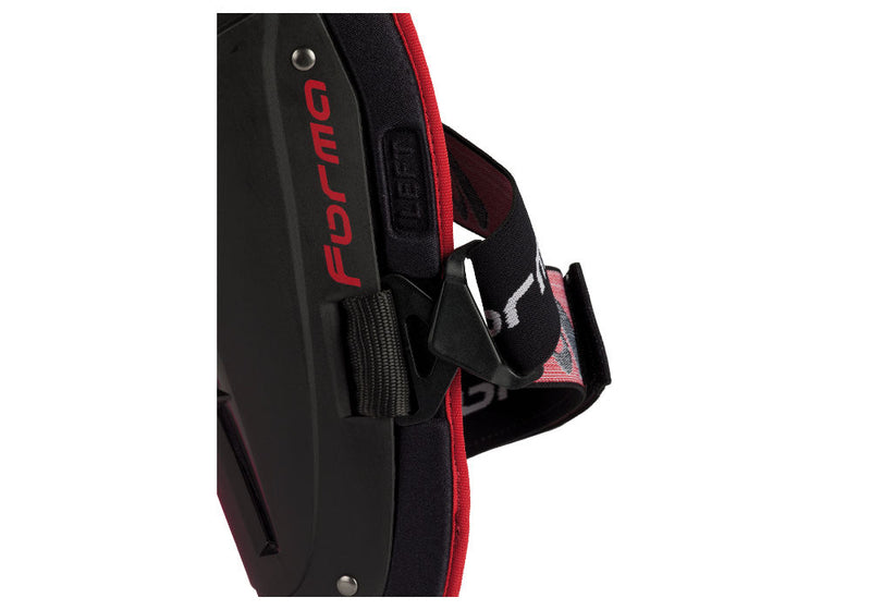 Rodillera de Moto Tri Flex Black/Silver /Red Forma - Rideshop