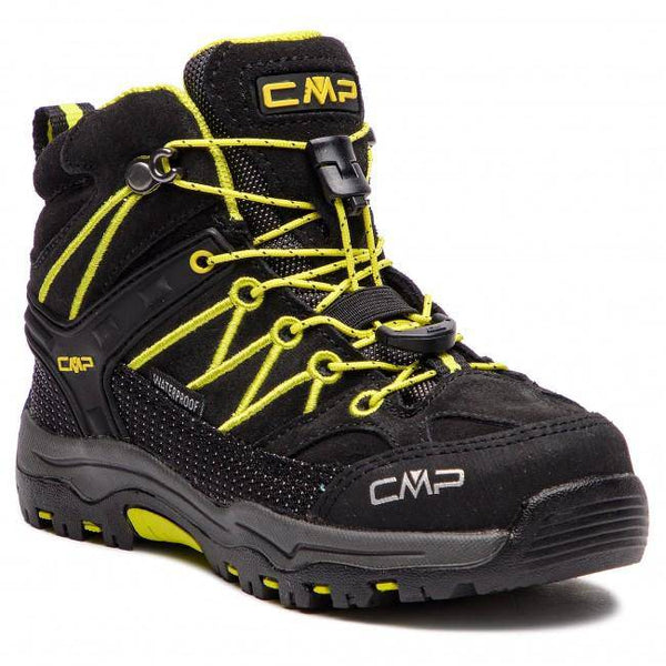 CMP ZAPATO KIDS RIGEL MID TREKK Negro/Negro/Amarillo - Rideshop