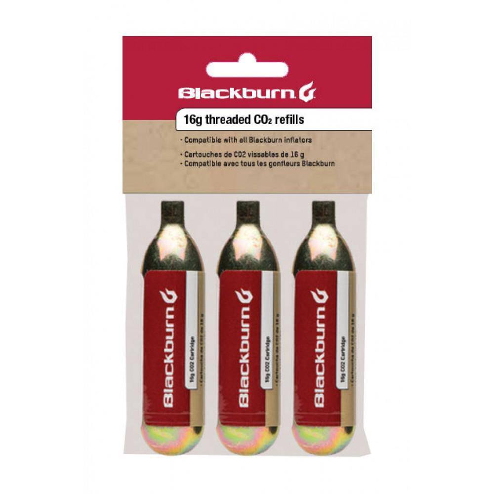 CO2 16GR Bombín De Bicicleta Pack 3U Dorado Blackburn - Rideshop