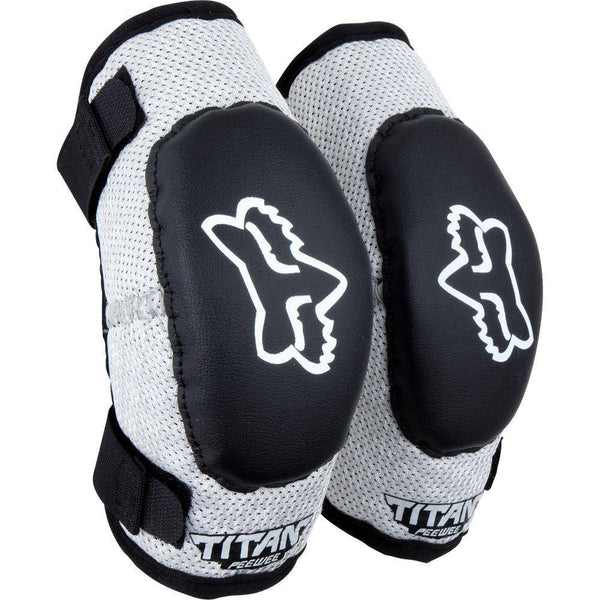 Coderas Moto Infantil Titan 6-7 años Negro Plata Fox Racing - Rideshop