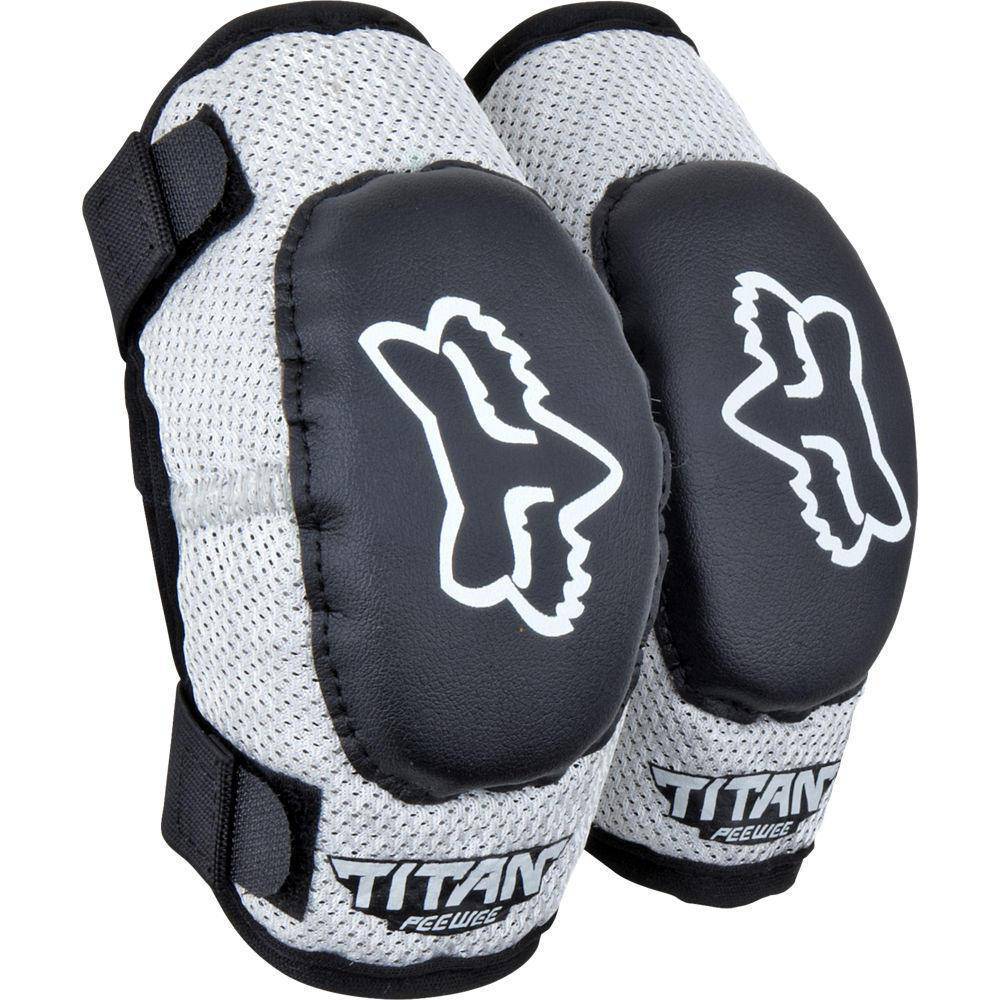 Coderas Moto Infantil Titan Elbow 4-5 añosNegro Plata Fox Racing - Rideshop