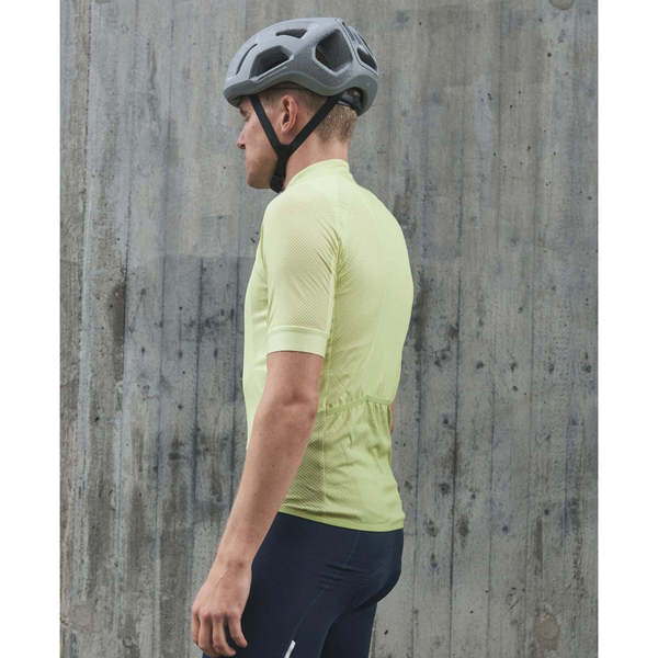 Poc Tricota Essential Road Logo Jersey Lemon Calcite - Rideshop