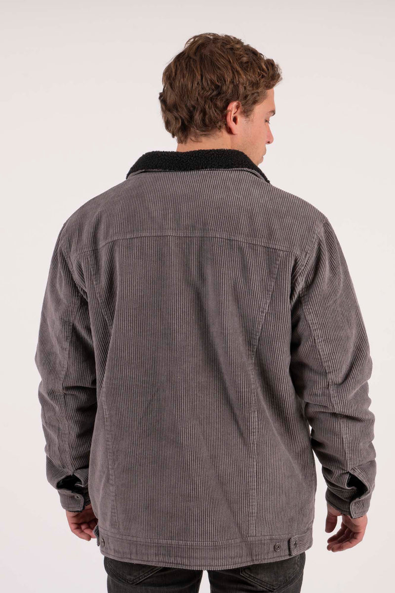 Toke Chaqueta Kicker De Cotele Gris Hombre - Rideshop