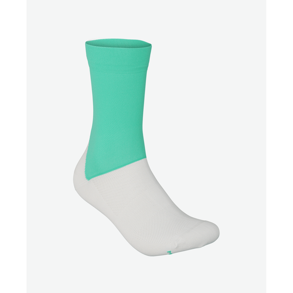 Poc Essential Road Sock Fluorite Green Hydrogen White - Rideshop