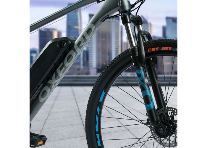 Oxford 27.5 Freeway 7V Grafito/Cyan - Rideshop