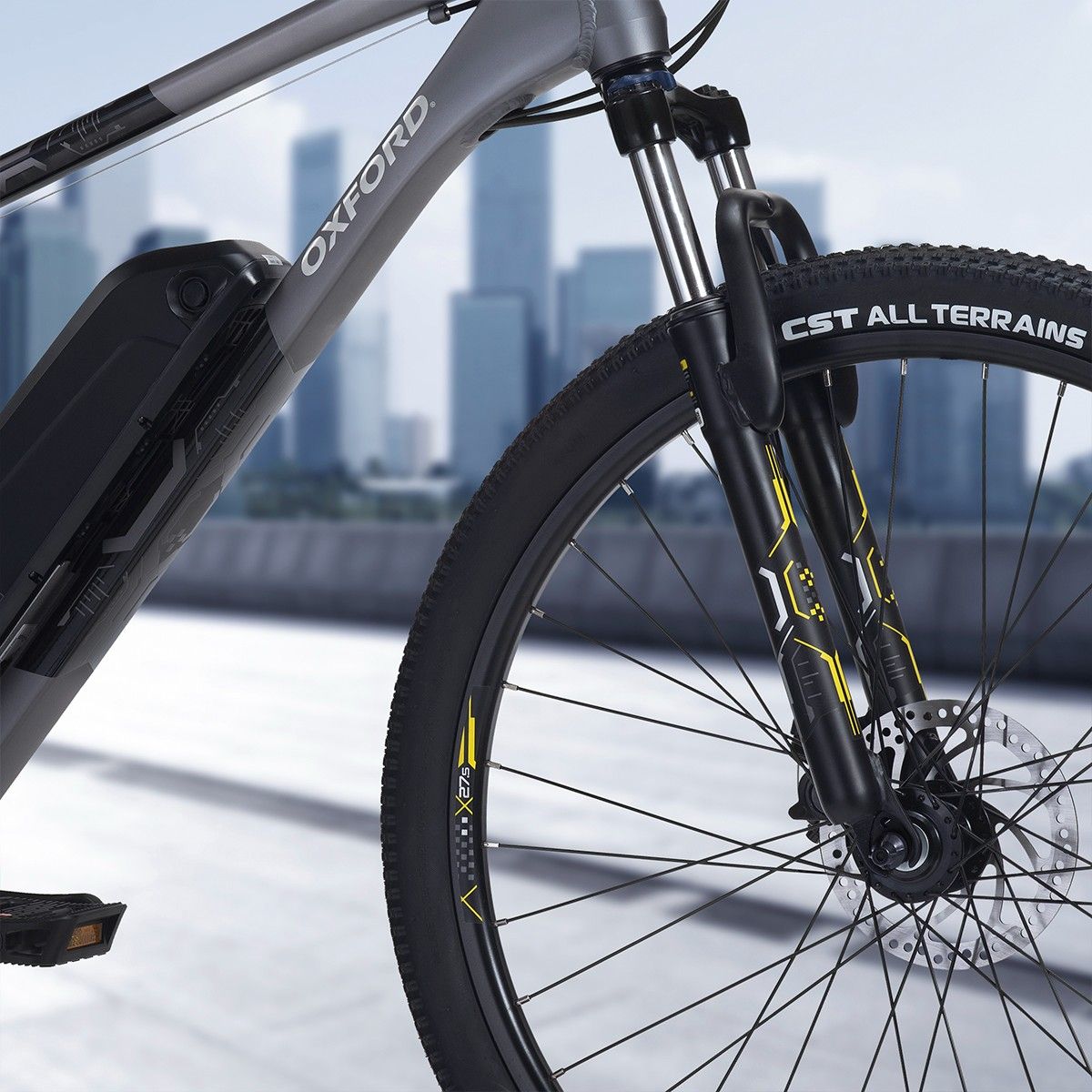 Oxford Bicicleta Eléctrica Aro 27.5 Freeway Grafito - Rideshop