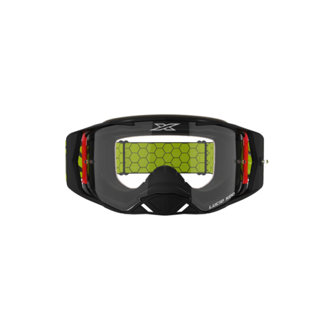 Antiparra Eks Lucid Gen X Black Flow Yellow Clear Lens - Rideshop