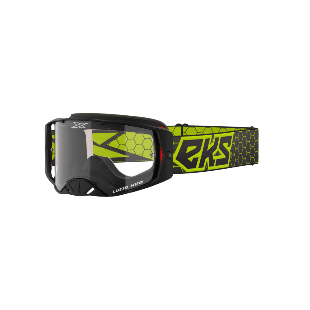 Antiparra Eks Lucid Gen X Black Flow Yellow Clear Lens - Rideshop