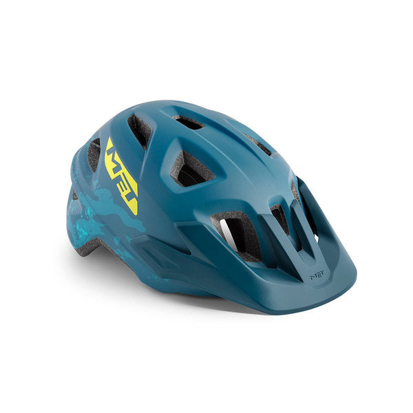 Met Casco de Bicicleta Eldar Mips Petrol Blue Camo Matt - Rideshop