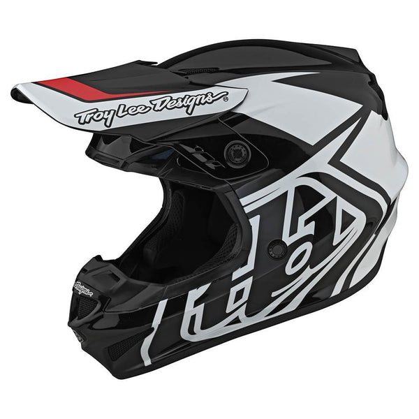 Casco de Moto Gp Overload Negro/Blanco Troy Lee Designs - Rideshop