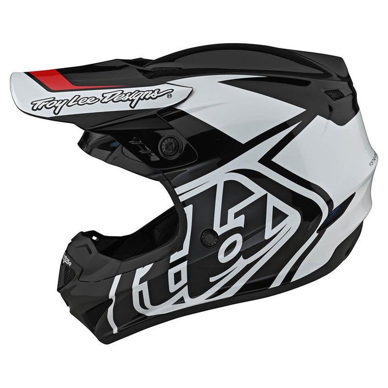 Casco de Moto Gp Overload Negro/Blanco Troy Lee Designs - Rideshop