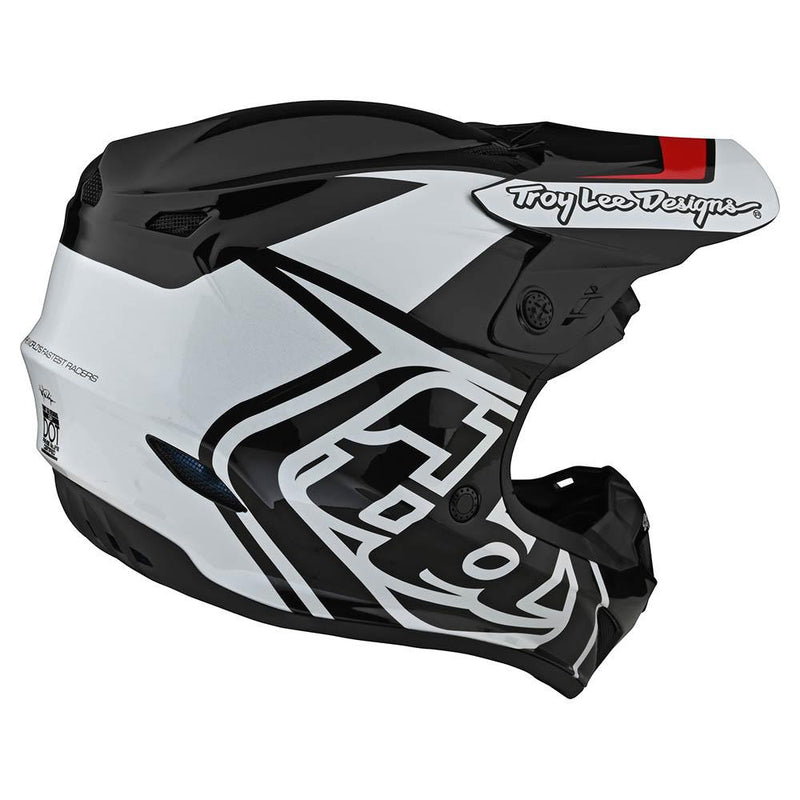 Casco de Moto Gp Overload Negro/Blanco Troy Lee Designs - Rideshop