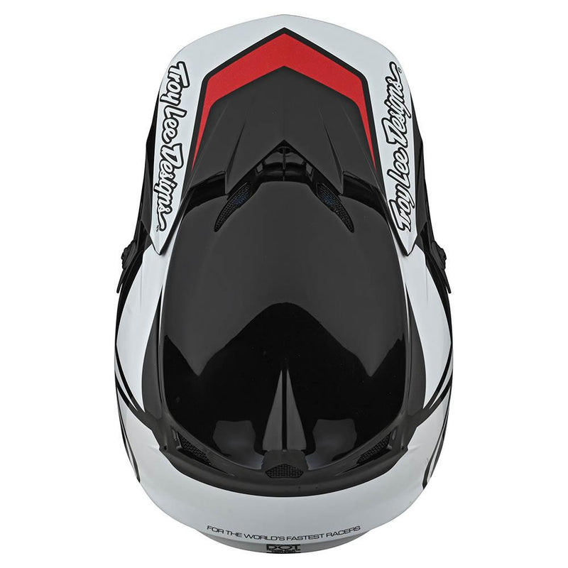 Casco de Moto Gp Overload Negro/Blanco Troy Lee Designs - Rideshop