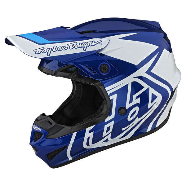 Casco de Moto Gp Azul/Blanco Troy Lee Designs - Rideshop