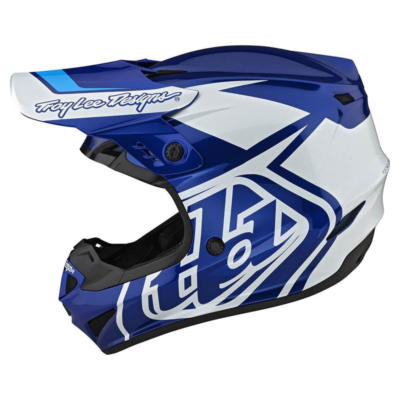 Casco de Moto Gp Azul/Blanco Troy Lee Designs - Rideshop