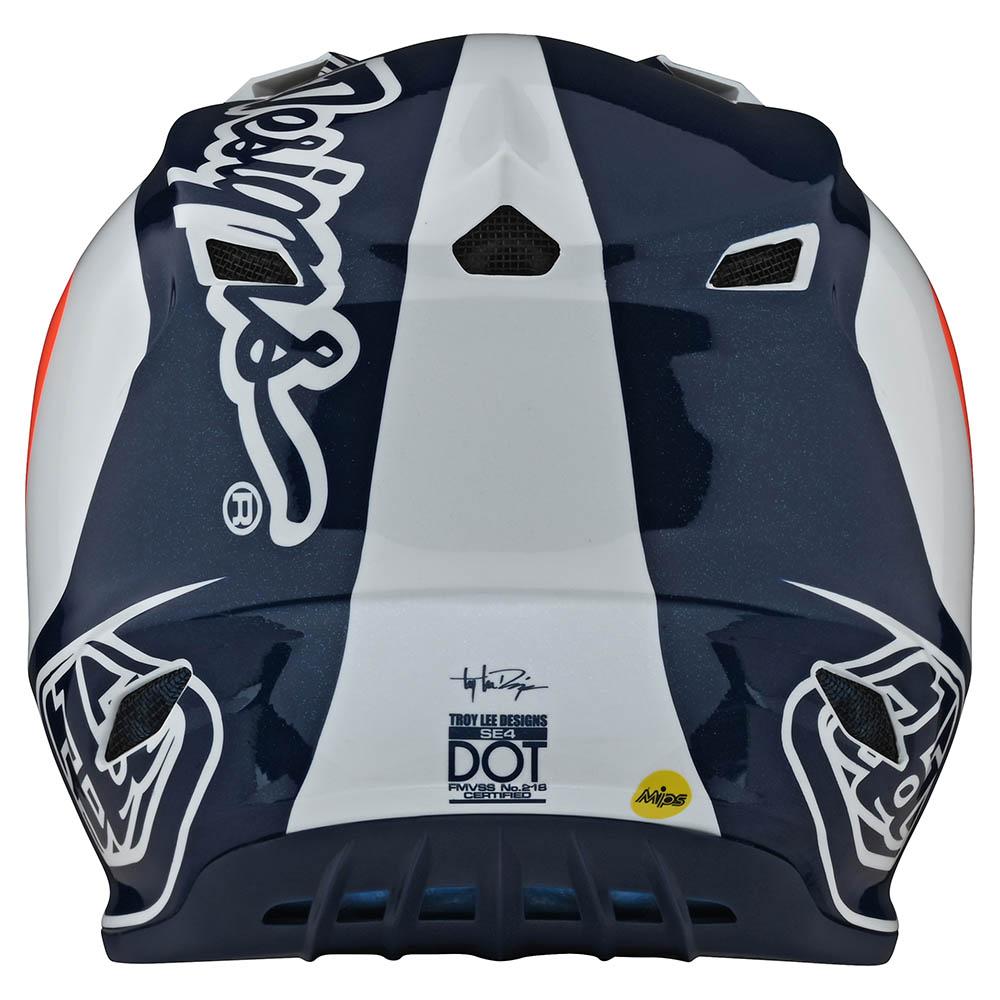 Casco de Moto Corsa Navy/Orange Se4 Troy Lee Designs - Rideshop