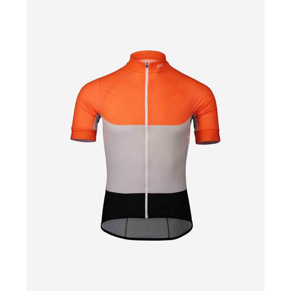 Essential Road Light Jersey Granite Grey Zink Orange - Rideshop