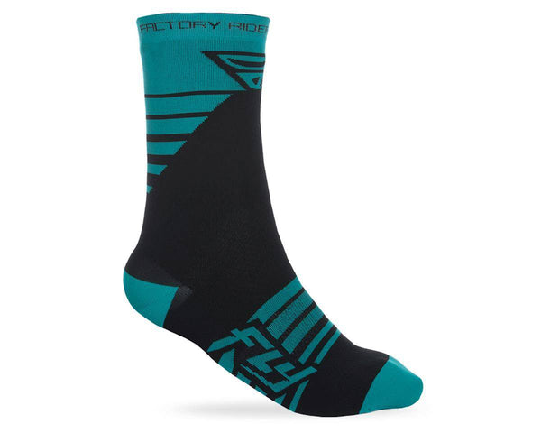 FLY FACTORY RIDER SOCK TEAL/BK Fly Racing - Rideshop