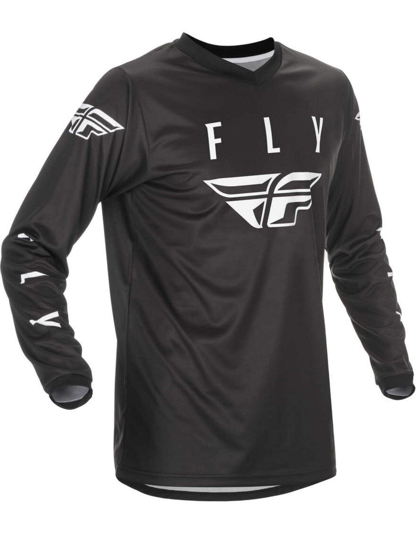 Polera de Bicicleta Universal Negro/Blanco Fly Racing - Rideshop