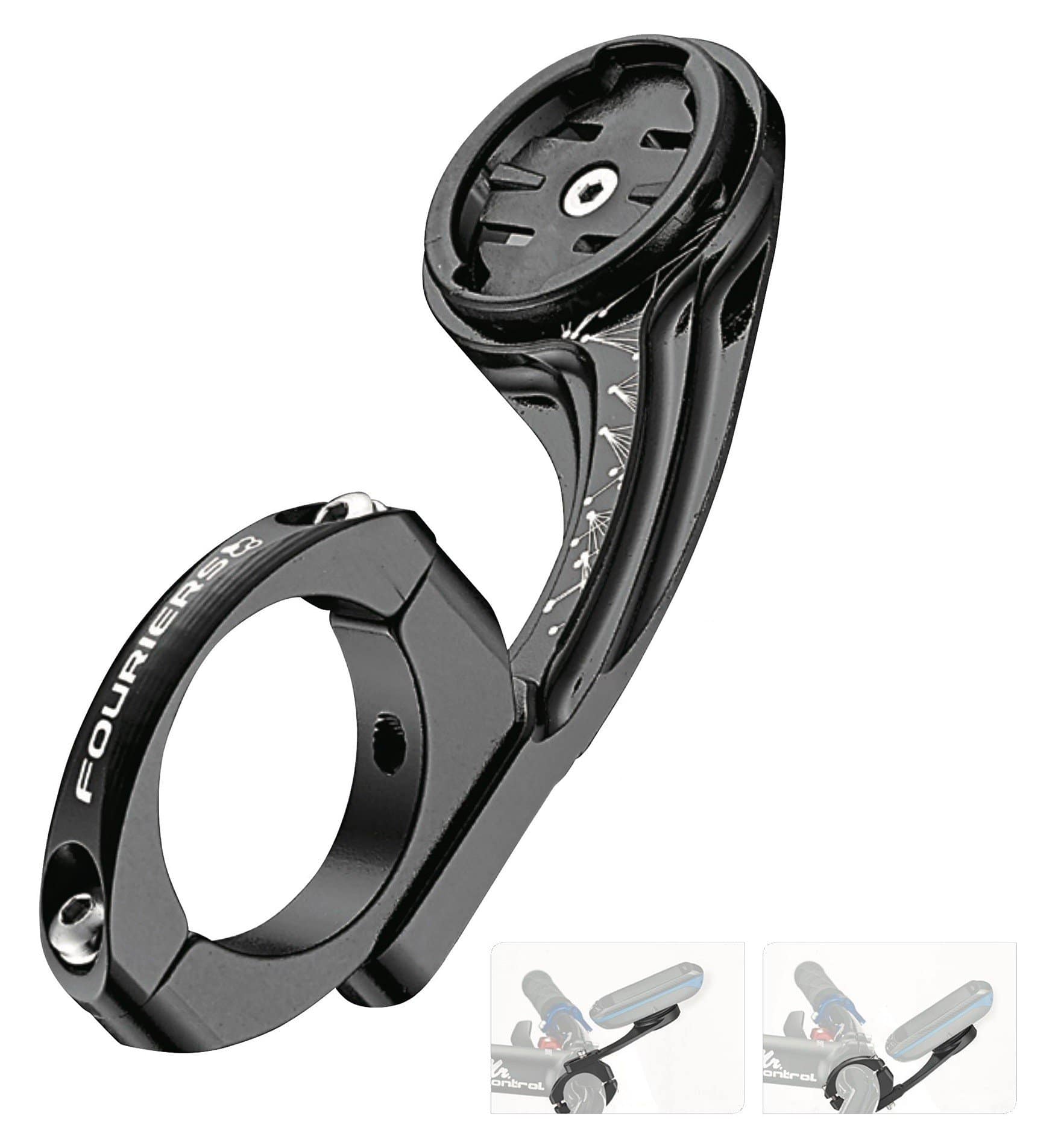 Fouriers Soporte Garmin Edge/MIO/Bryton negro - Rideshop