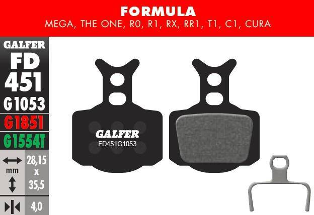 Galfer Pastillas Formula Mega, T1, R series, C1-Rideshop