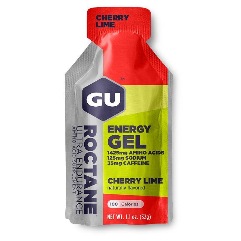 Gel Roctane Energy Cherry Lime Gu Energy - Rideshop