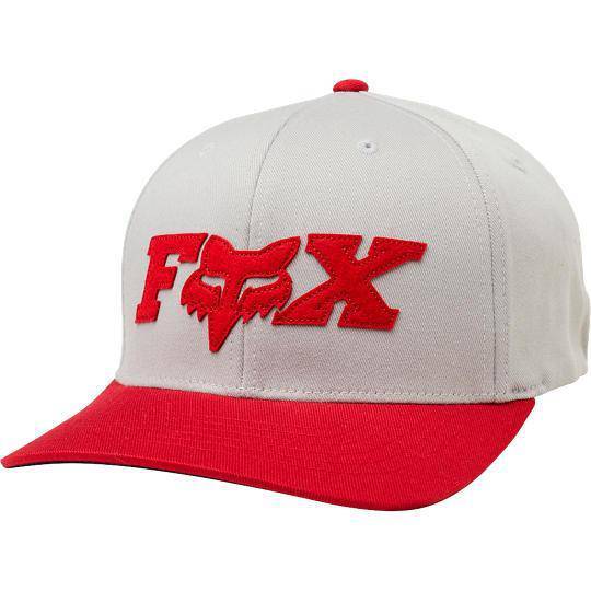 Gorro Lifestyle Dun Flexfit Gris Rojo Fox-Rideshop